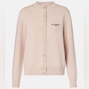 GIVENCHY Cropped Wool and Cashmere Cardigan - BLACK